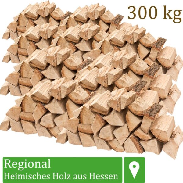 Brennholz Kaminholz Holz Eiche 300 kg Für Ofen und Kamin Kaminofen Feuerschale Grill Feuerholz Holzscheite Wood 25 cm kammergetrocknet flameup