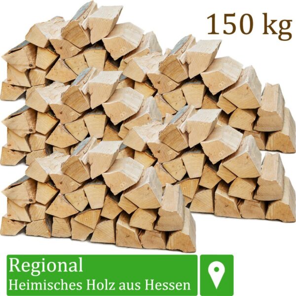 Brennholz Kaminholz Holz 150 kg Für Ofen und Kamin Kaminofen Feuerschale Grill Buche Feuerholz Buchenholz Holzscheite Wood 25 cm Flameup