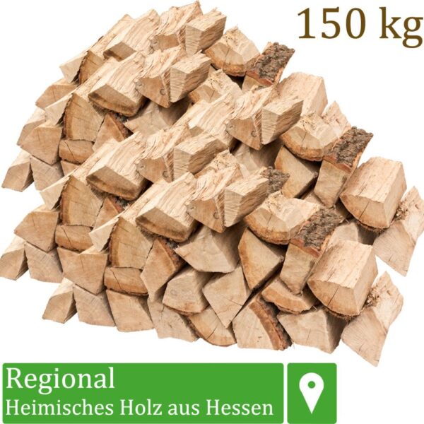 Brennholz Kaminholz Holz Eiche 150 kg Für Ofen und Kamin Kaminofen Feuerschale Grill Feuerholz Holzscheite Wood 25 cm kammergetrocknet flameup