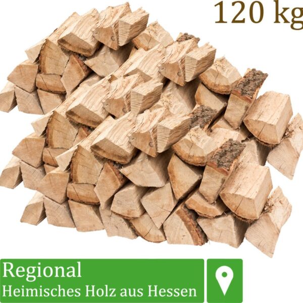 Brennholz Kaminholz Holz Eiche 120 kg Für Ofen und Kamin Kaminofen Feuerschale Grill Feuerholz Holzscheite Wood 25 cm kammergetrocknet flameup