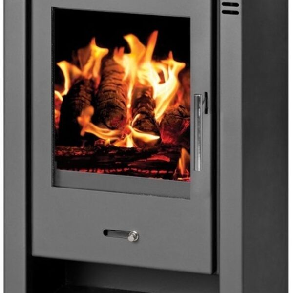 Kaminofen mit groß Sichtscheibe - V05 Torino - dauerbrandfähig – 7,2 KW
