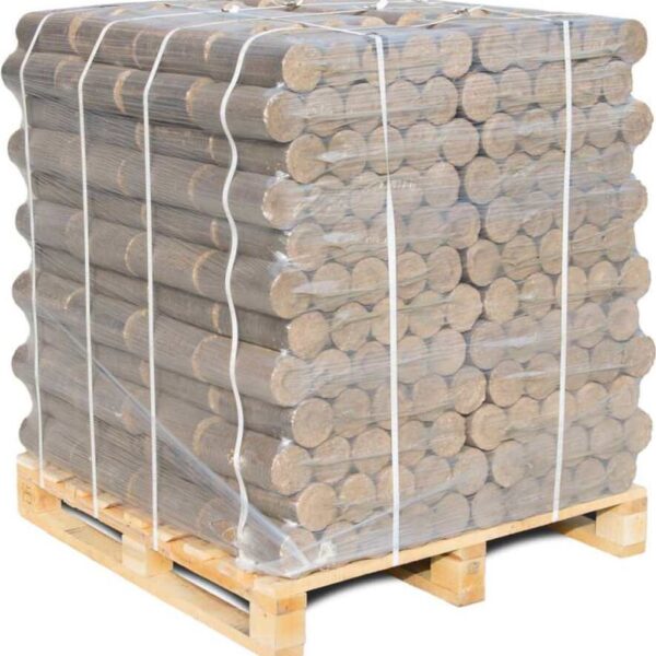 PREMIUM Hartholz Holzbriketts rund 96x10kg Briketts, 960kg Palette