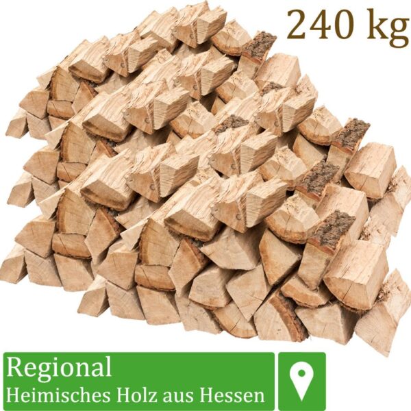 Brennholz Kaminholz Holz Eiche 240 kg Für Ofen und Kamin Kaminofen Feuerschale Grill Feuerholz Holzscheite Wood 25 cm kammergetrocknet flameup
