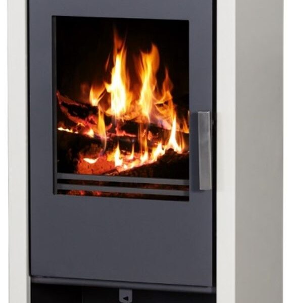 V05 Vanessa Lux - Kaminofen Holz Holzofen 9 kW Kamin Ofen Dauerbrandofen Werkstattofen Schwedenofen Hüttenofen Heizofen