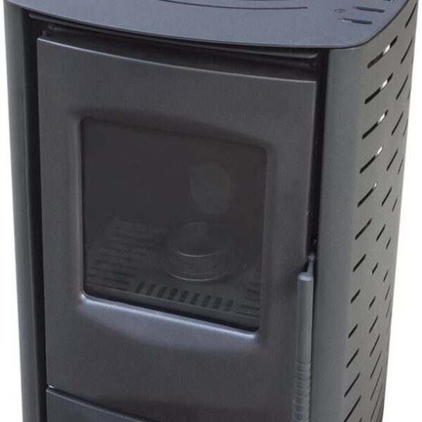 NEMAXX® P6 Pelletofen 6 kW A+ bis 120 m³ – Auto-Reinigungszyklus, ECO-Modus, Wochenprogramm & mechanische Reinigungsunterstützung – Schwarz