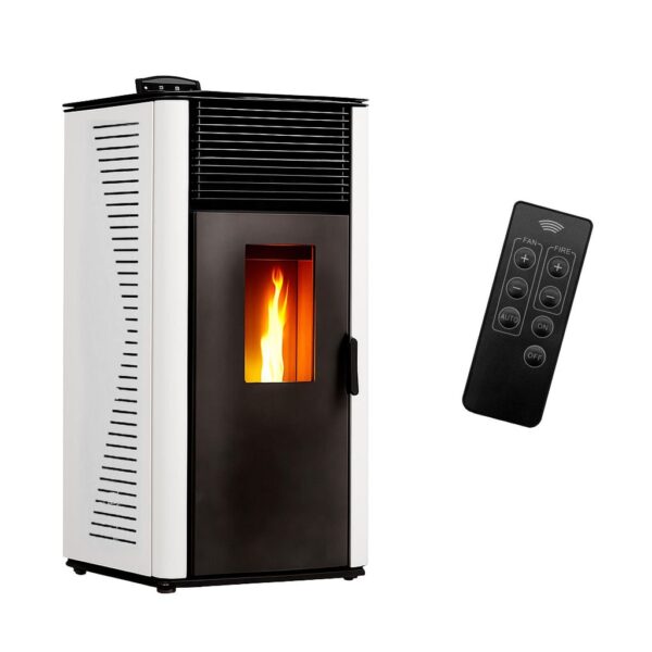 Luft- Pelletofen Anita 12 kW Sannover Weiß