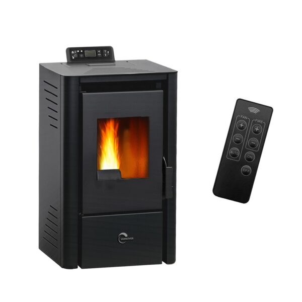 Luft- Pelletofen Anita 9,4 kW Sannover Schwarz